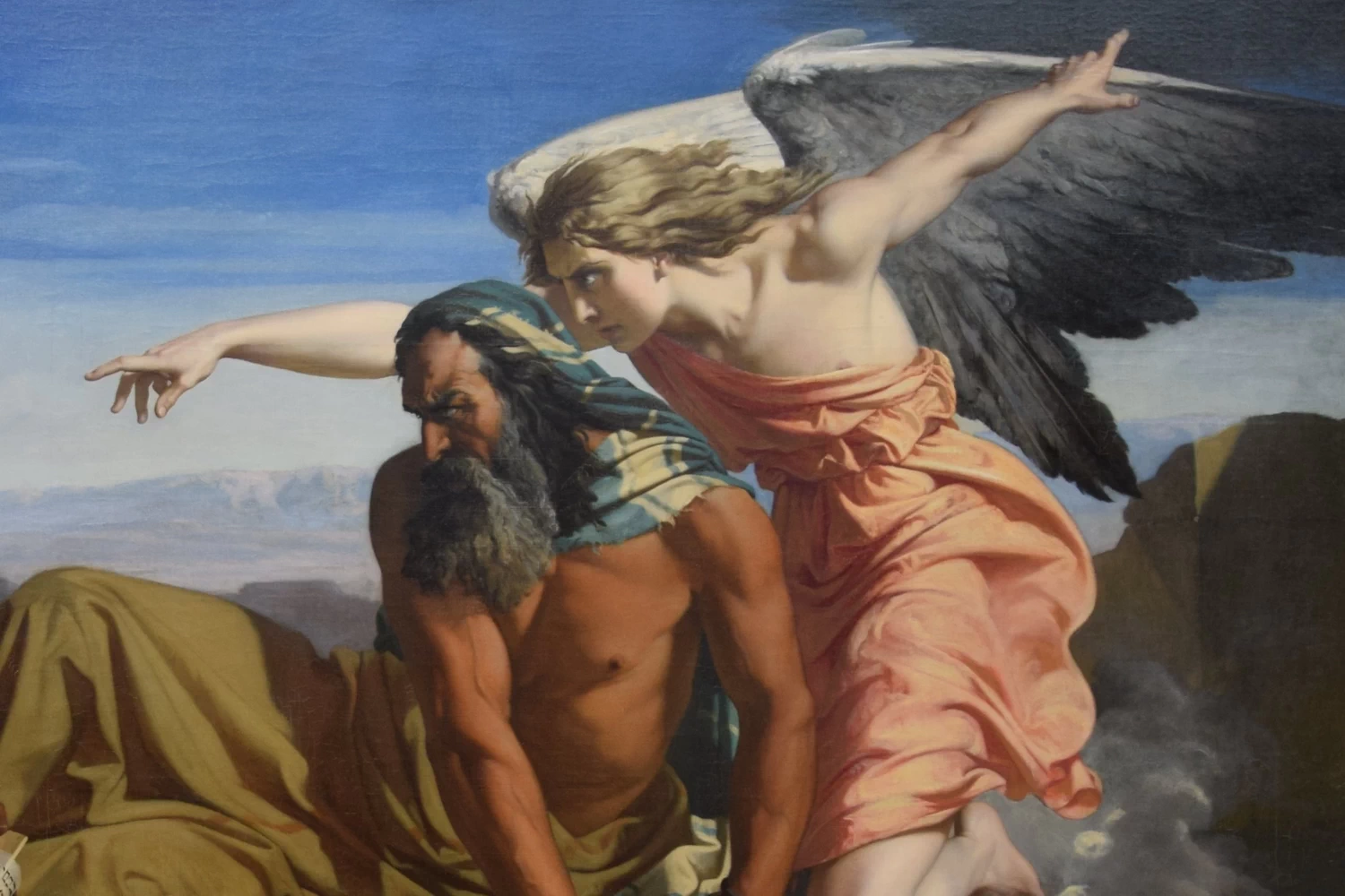 Il profeta Geremia detta le sue profezie - Musée des Beaux, Arts d'Angers, dettaglio